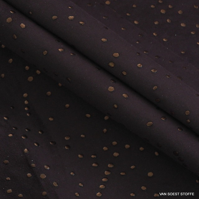 Stretchy gold dabbed leather-imitation in dark burgundy | View: Stretchy gold dabbed leather-imitation in dark burgundy