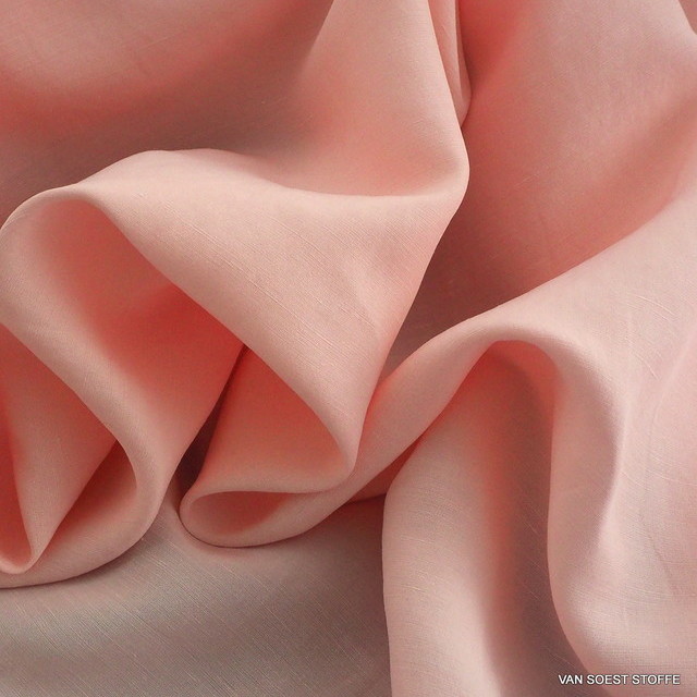 TENCEL™ -Cupro-Leinen in Rosé