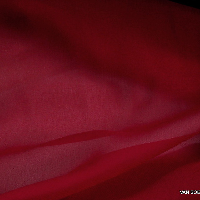 100% Viskose Georgette in Scharlach Rot | Ansicht: 100% Viskose Georgette in Scharlach Rot