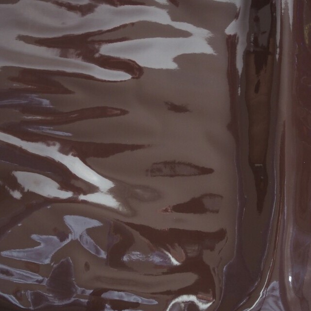 Wet Look soft Vinyl Tief Dunkel Petrol 67 mit Abseite in Weiß