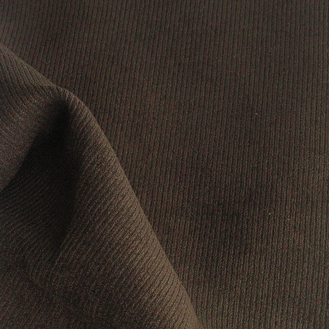 Imitation suede by the meter in deep dark brown cavalry twill