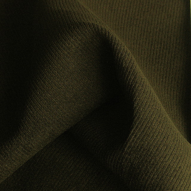 Imitation suede by the meter in deep dark brown cavalry twill
