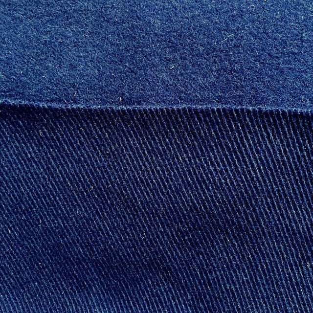 Woolfelt coarse steep twill back brushed in royal blue | View: Woolfelt coarse steep twill back brushed in royal blue