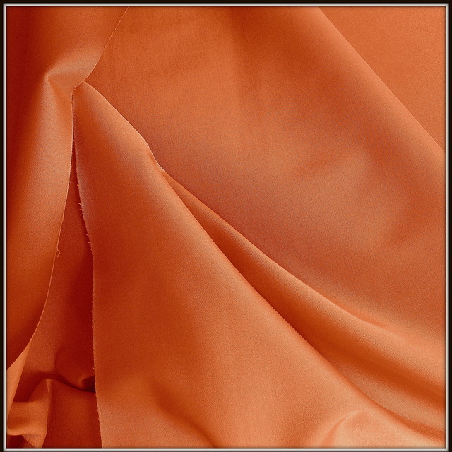 Baumwoll Stretch Cocktail Satin in Orange