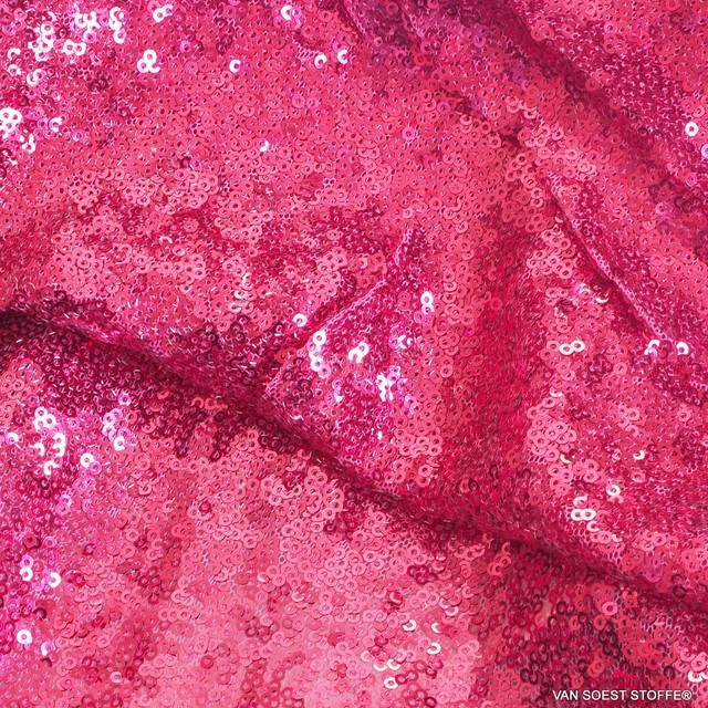 beguiling mini sequins on tone on tone stretch tulle in magenta | View: beguiling mini sequins on tone on tone stretch tulle in magenta