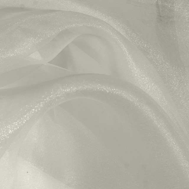 Real organza in white