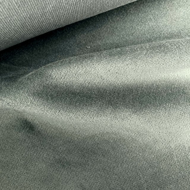 gray cotton velvet with stretch content