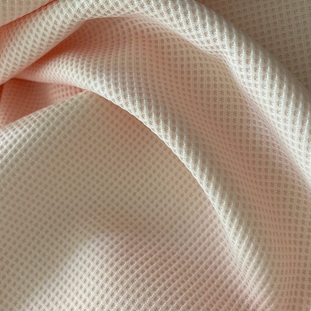 super soft waffle texture in delicate baby pink | View: super soft waffle texture in delicate baby pink