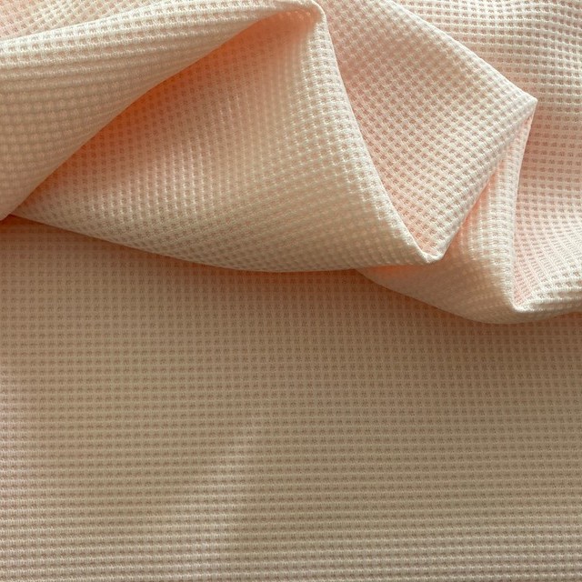 super soft waffle texture in delicate baby pink | View: super soft waffle texture in delicate baby pink