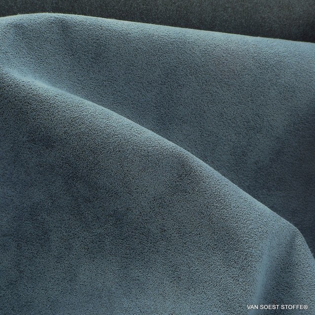 high-quality micropolyamide Alcantara similar in dove blue