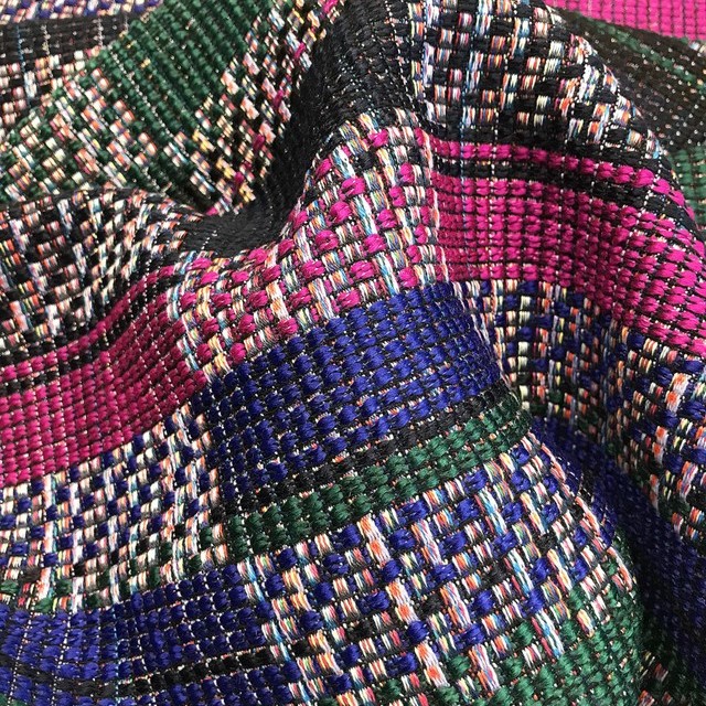 multicolor super beautiful bouclé like check design