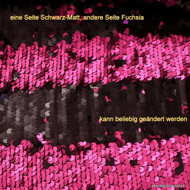 Pailletten Zauber in Fuchsia Schwarz-Matt.