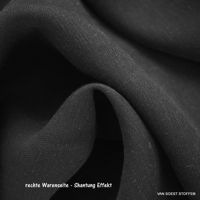 Soft fliessender sandwash TENCEL™ Leinen Artikel in black