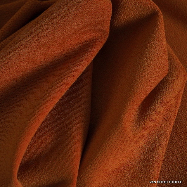 Softer feiner Stretch Krepp Jersey in Orange