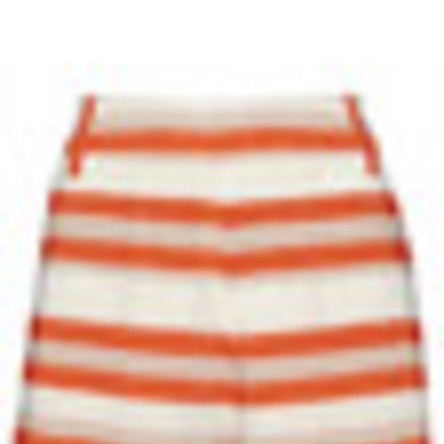 Stretch horizontal stripe dobby fabric in red - white