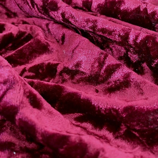 stylish stretch crash velvet in merlot