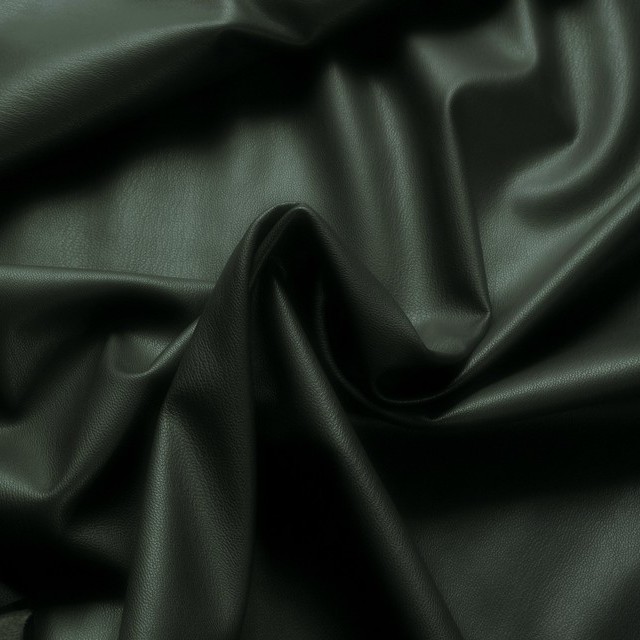 super soft vegan leather smooth & suede, double sided in dark green | View: super soft vegan leather smooth & suede, double sided in dark green