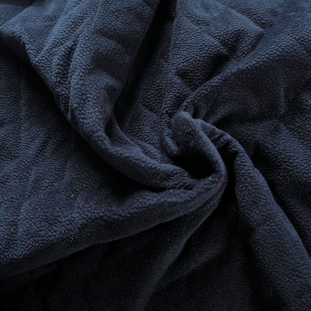 super soft Micro Polyester quilting in Navy | View: super soft Micro Polyester quilting in Navy