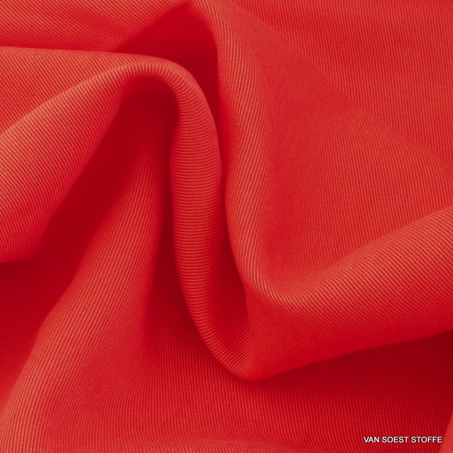 100 % TENCEL™ schwerer 3/1 Soft Gabardine in Orange