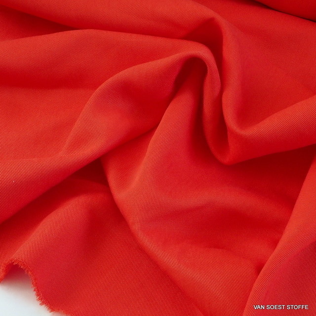 100 % TENCEL™ schwerer 3/1 Soft Gabardine in Orange | Ansicht: 100 % TENCEL® schwerer 3/1 Soft Gabardine in Orange