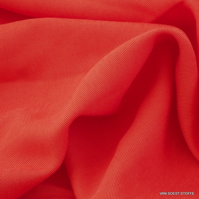 100 % TENCEL™ schwerer 3/1 Soft Gabardine in Orange | Ansicht: 100 % TENCEL® schwerer 3/1 Soft Gabardine in Orange